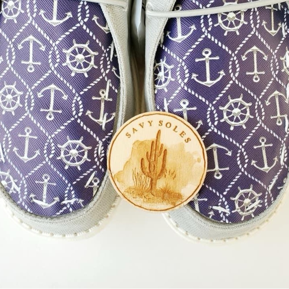 Women’s grey anchor dudes